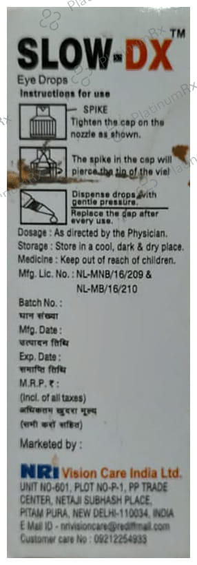 Slow-DX Eye Drop