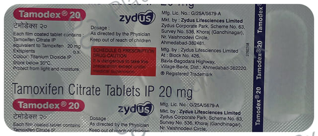 Tamodex 20mg Tablet