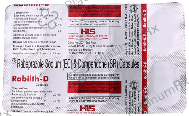 Rabilth D 30/20mg Capsule 10s