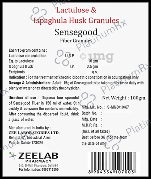 Zee Laboratories Sensegood Fibre Granules