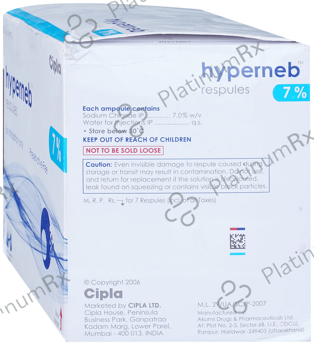 Hyperneb 7% Respules 7X4ml