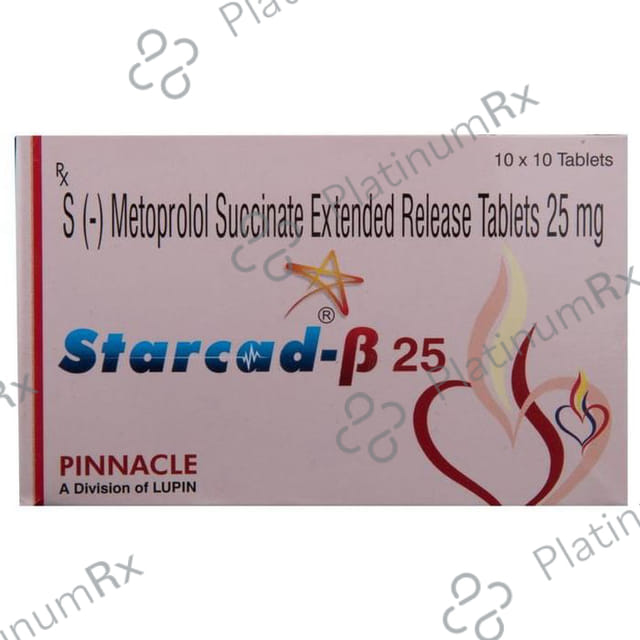 Starcad Beta 25mg Tablet ER 10s