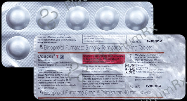 Concor T 5/40mg Tablet 10s