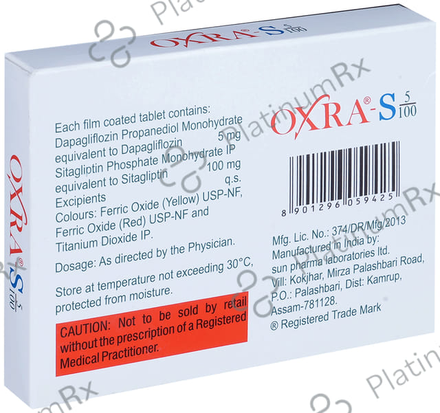 Oxra S 5/100mg Tablet 15s