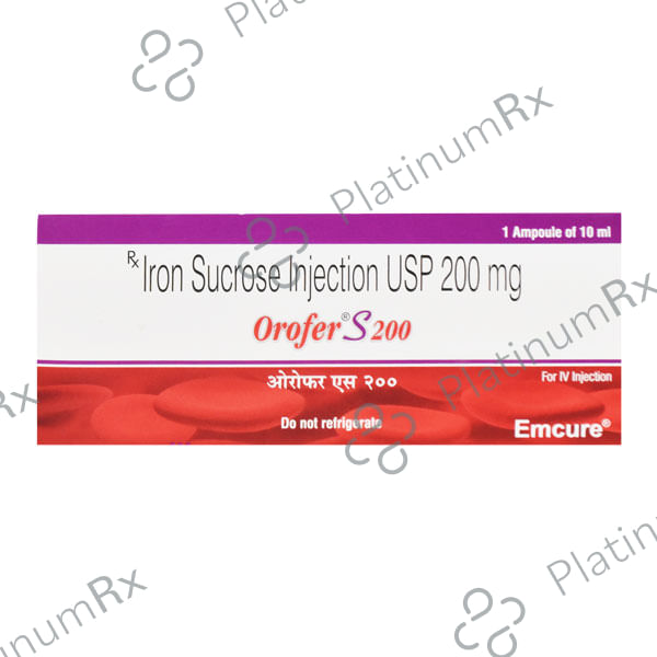 Orofer S 200mg Injection 10ml