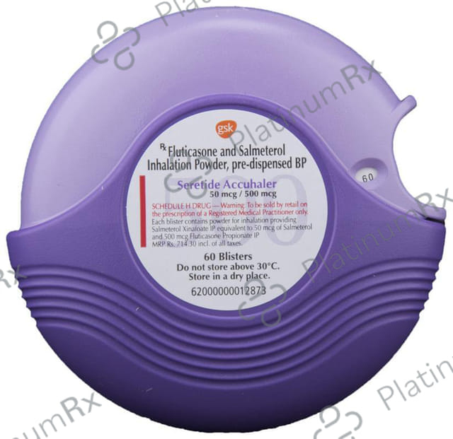 Seretide 50/500mcg Accuhaler Capsule 60s