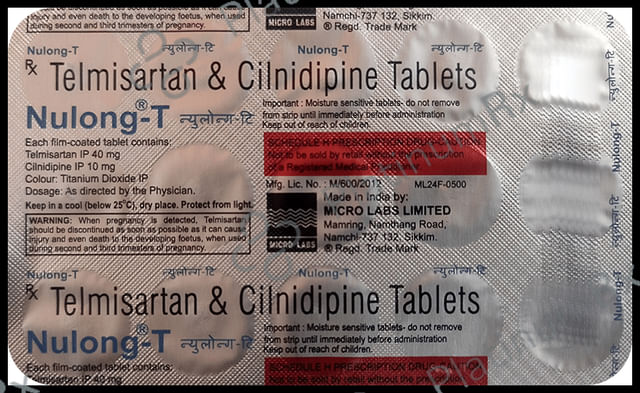 Nulong T 10/40mg Tablet 15s