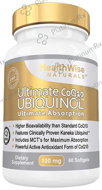 Healthwise Naturals Ultimate CoQ10b Ubiquinol Softgels