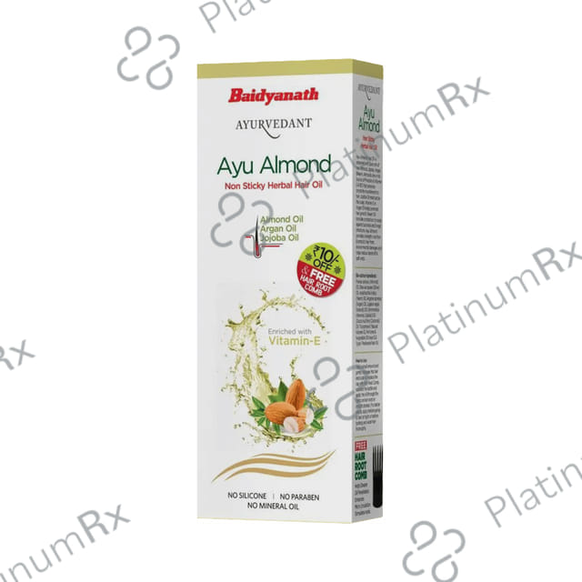 Baidyanath (Jhansi) Ayurvedant Herbal Hair Oil Ayu Almond Non Sticky