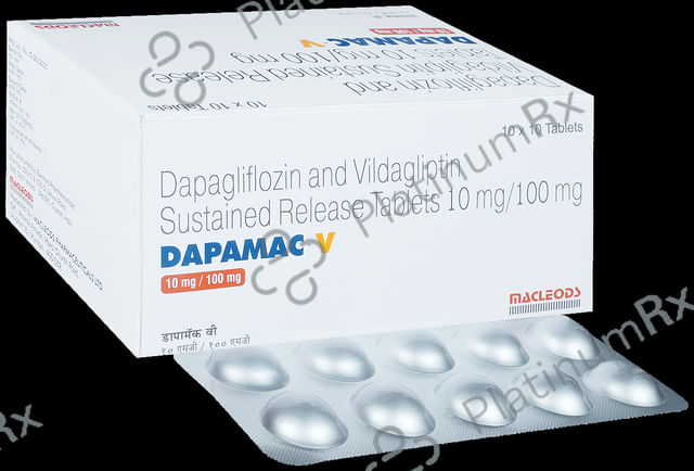 Dapamac V 10/100mg Tablet SR 10s