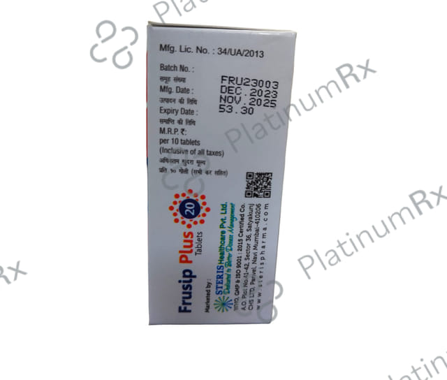 Frusip Plus 20/50mg Tablet 10s