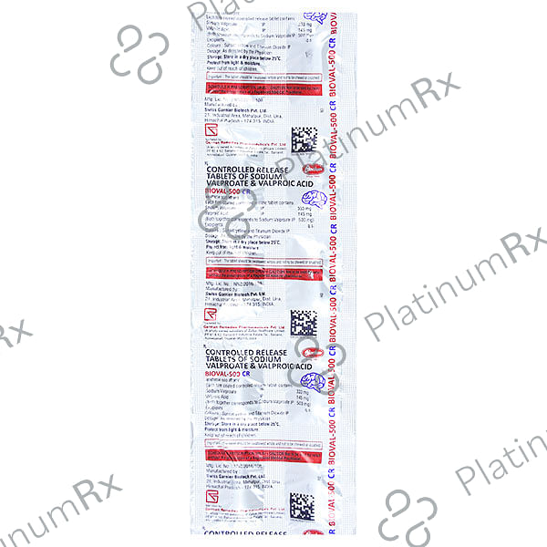 Bioval 500mg CR 333/145mg Tablet 10s