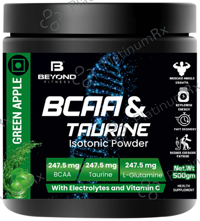 Beyond Fitness Bcaa & Taurine Isotonic Powder with Electrolytes and Vitamin C (500gm Each) with Gallon Bottle 1500ml 4 units