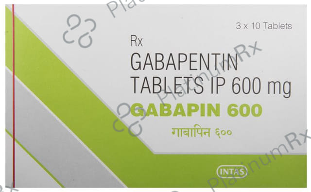 Gabapin 600mg Tablet 10s
