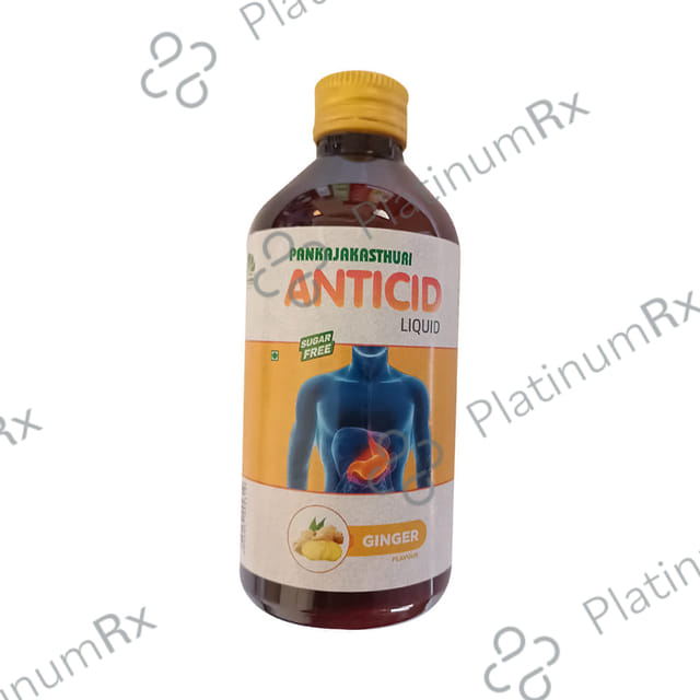 Pankajakasthuri Anticid Liquid Ginger Sugar Free