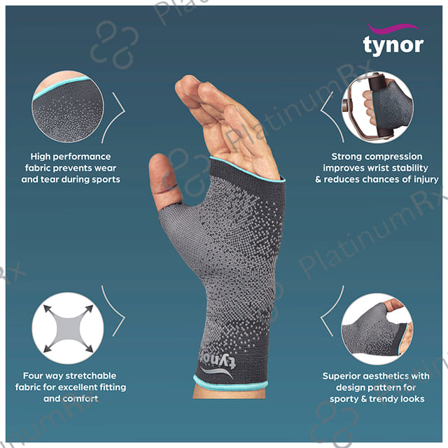 Tynor E 17 Wrist Support Urbane Small Grey