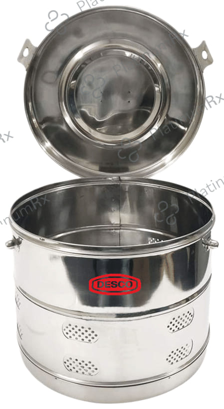 DESCO Dressing Drum Jointed Stainless Steel 202 Grade 6 X 6 Inch