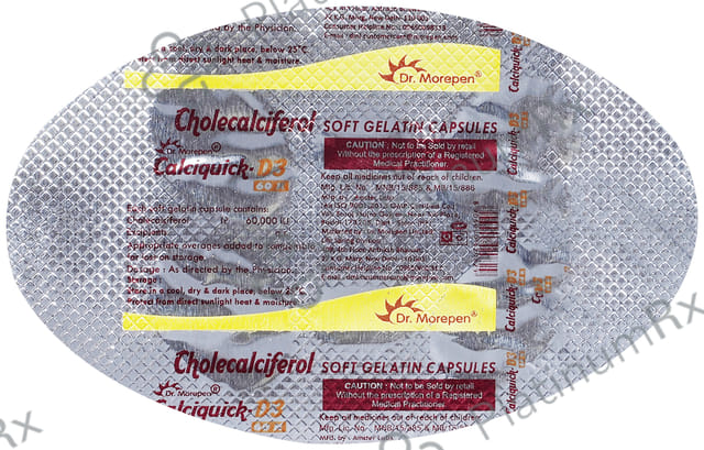 Calciquick D3 60K Capsule 4s