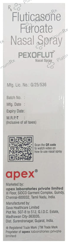 Pexoflut 27.5mcg Nasal Spray