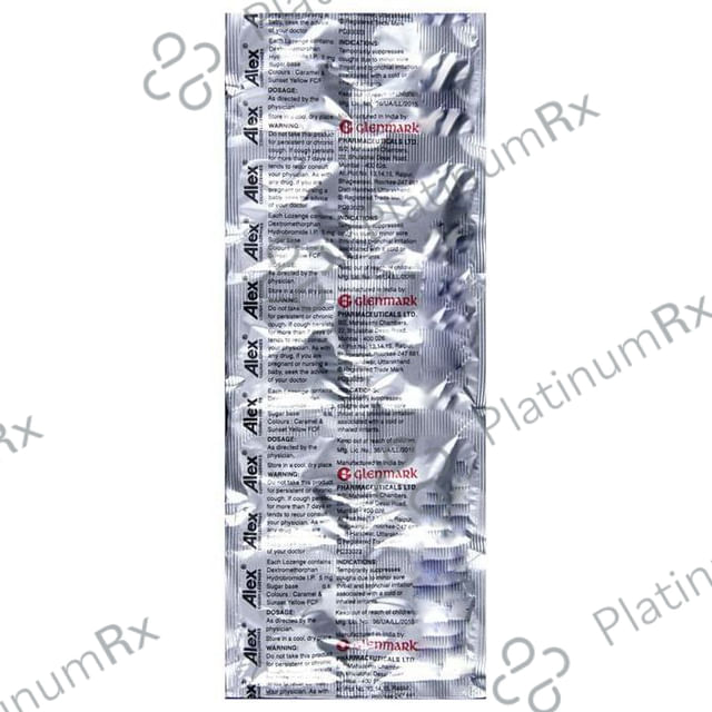 Alex Cough 5mg Lozenges Lemon Ginger 10s