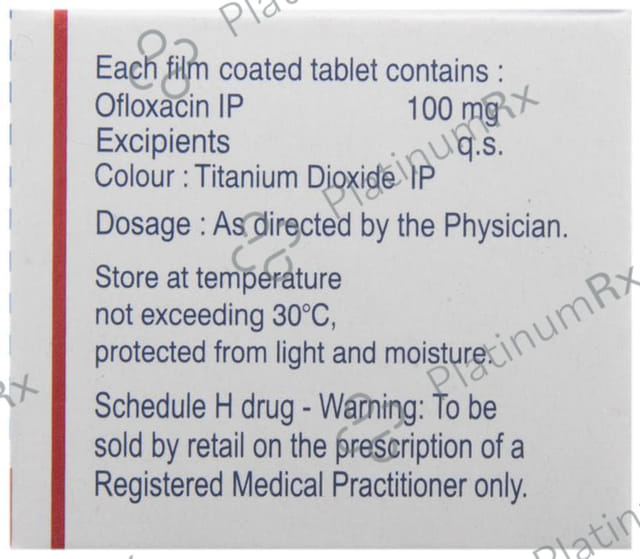 Zanocin 100mg Tablet 10s