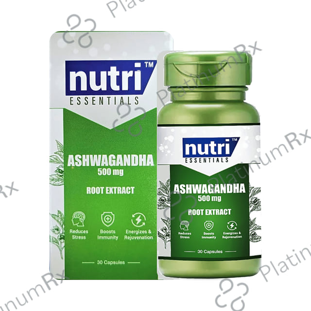 Nutri Essential Ashwagandha 500mg Capsule 30s