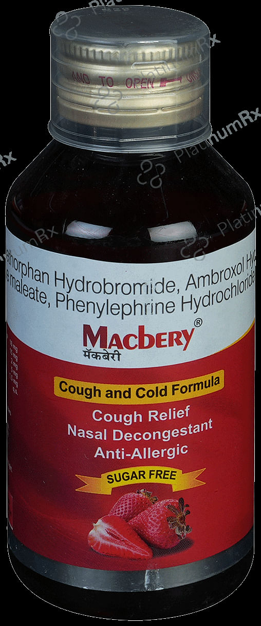 Macbery Sugar Free Syrup 100ml