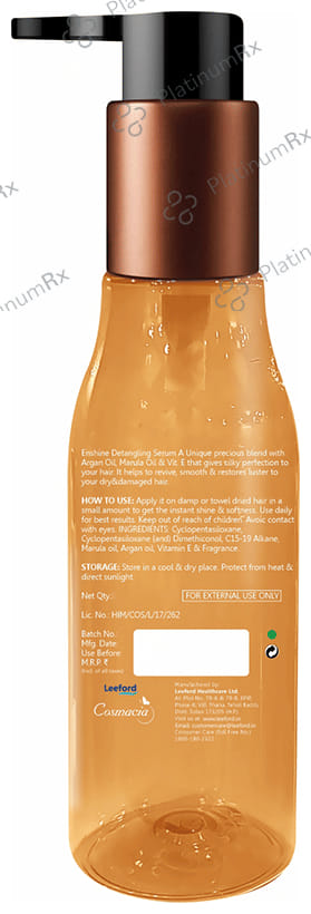 Enshine Detangling Serum Infused with Argan & Marula Oil for Frizz Free Shiny Hair