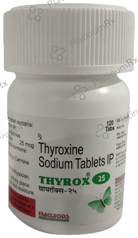 Thyrox 25mcg Tablet 120s