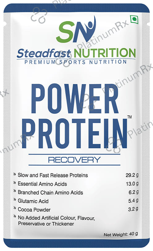 Steadfast Nutrition Power Protein Recovery Sachet (40gm Each) 15 Sachets