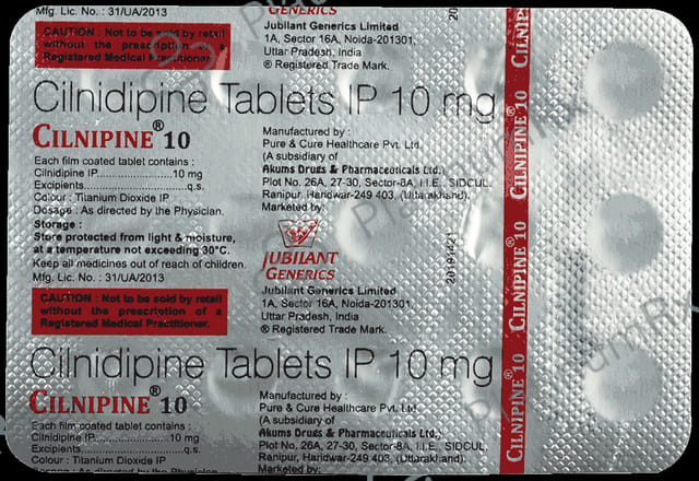 Cilnipine 10mg Tablet 15s