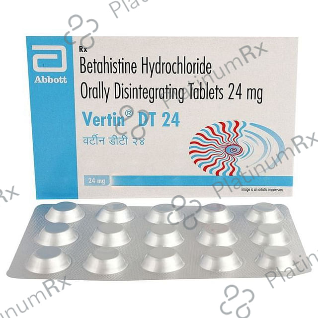 Vertin 24mg Tablet DT 15s