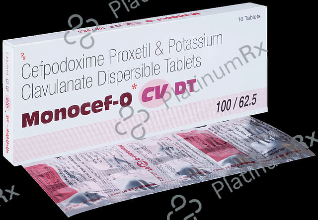 Monocef O CV 100/62.5mg Tablet DT 10s