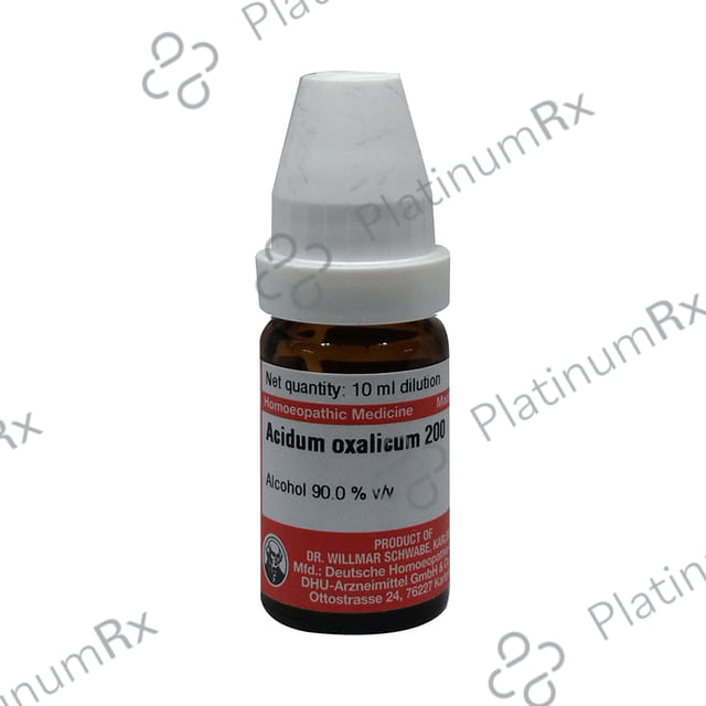 Dr Willmar Schwabe Germany Acidum Oxalicum Dilution 200