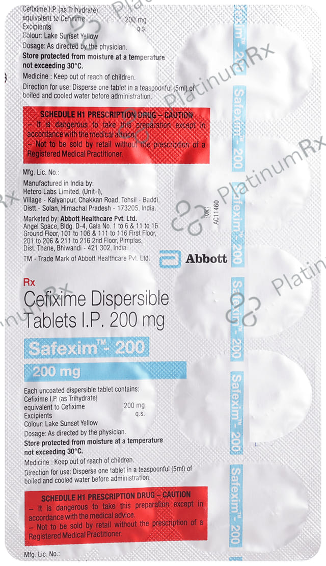 Safexim 200mg Tablet