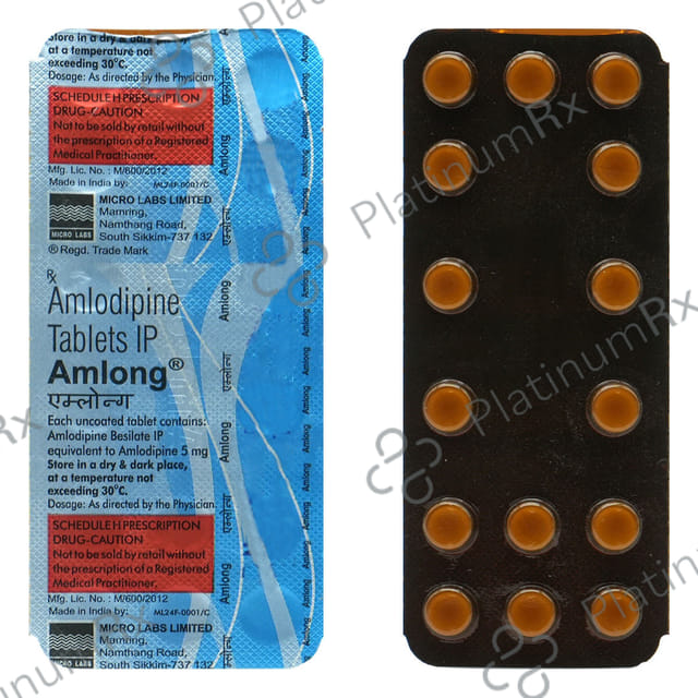 Amlong 5mg Tablet 15s
