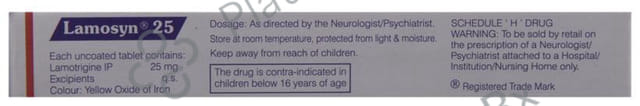 Lamosyn 25mg Tablet 10s