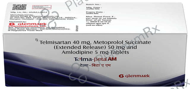 Telma Beta AM 5/40/50mg Tablet 10s