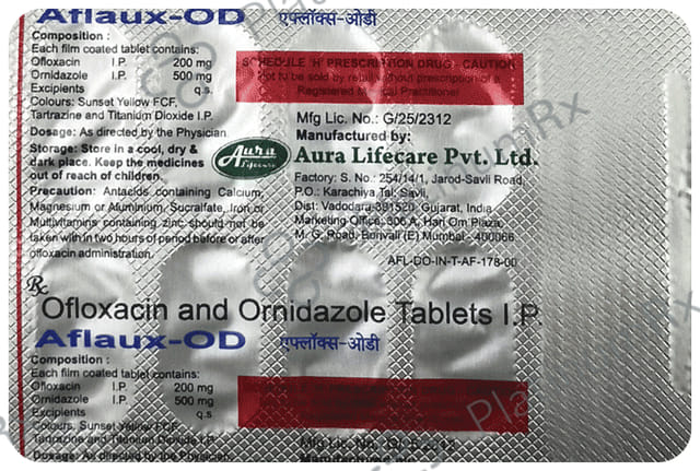 Aflaux OD 200/500mg Tablet 10s
