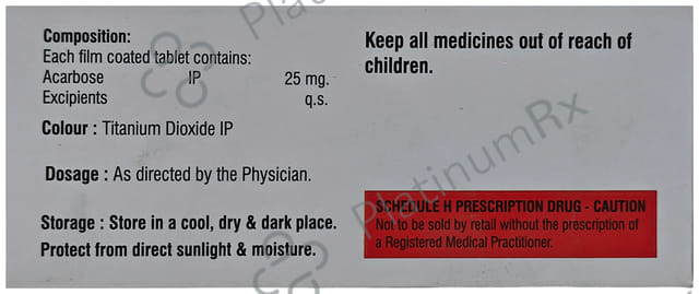 Acarboz 25mg Tablet 10s
