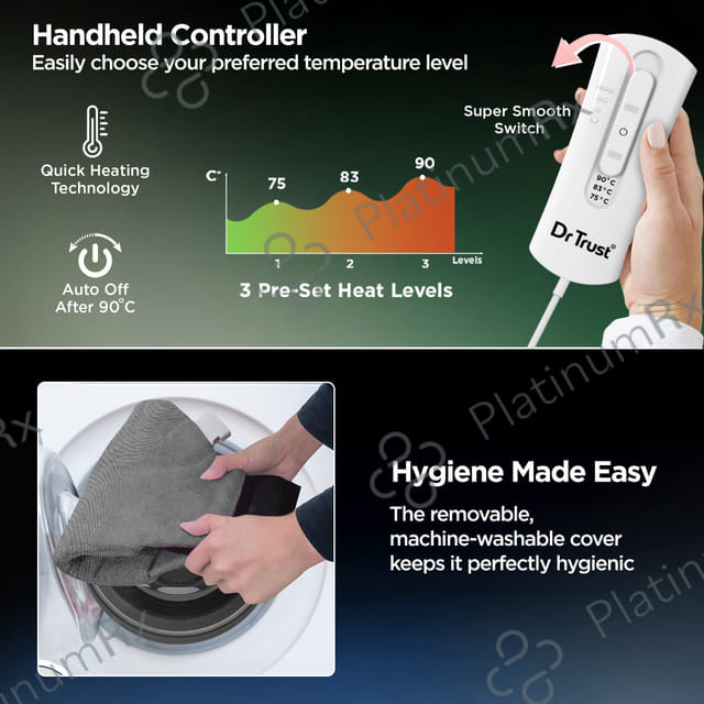 Dr Trust USA Orthopaedic Electric Heating Pad With Temperature Controller 350
