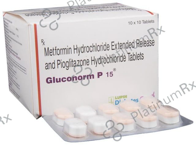 Gluconorm P 500/15mg Tablet ER 10s
