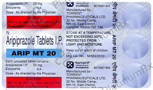 Arip MT 20mg Tablet 15s