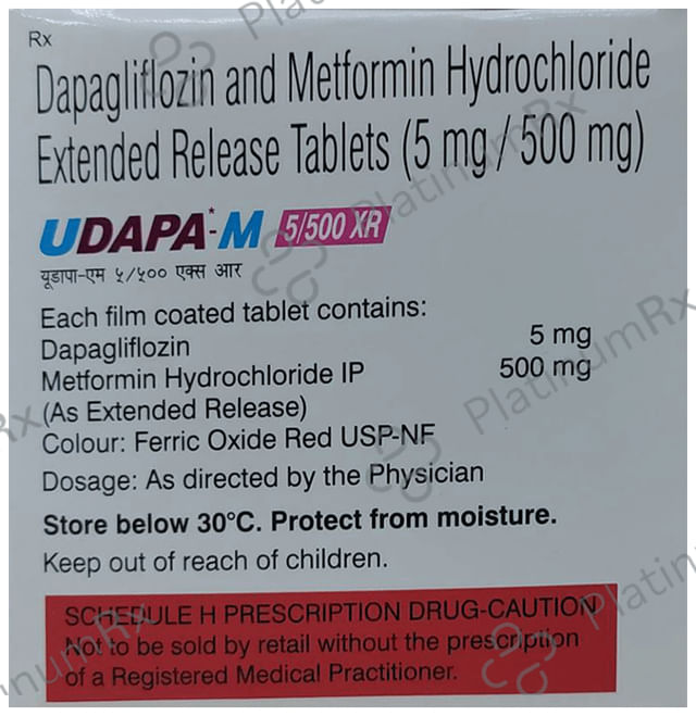 Udapa M 5/500mg XR Tablet 10s