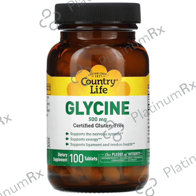 Country Life Glycine 500mg Tablet