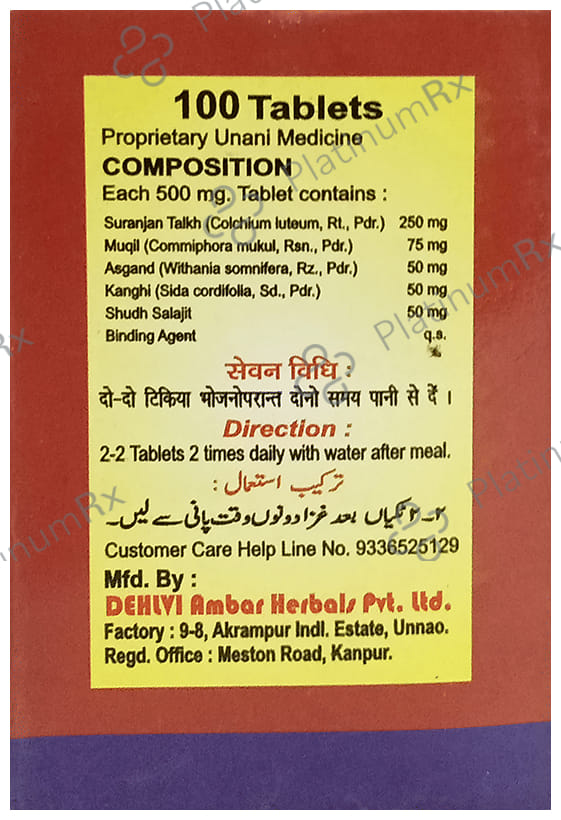 Dehlvi Nopain Tablet 100 tablets