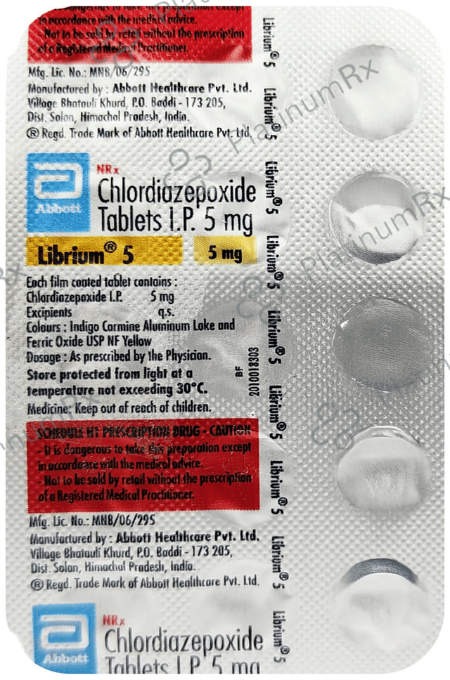 Librium 5mg Tablet 15s