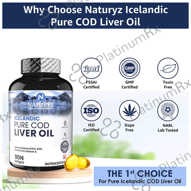 Naturyz Icelandic Pure Cod Liver Oil Capsule 90s