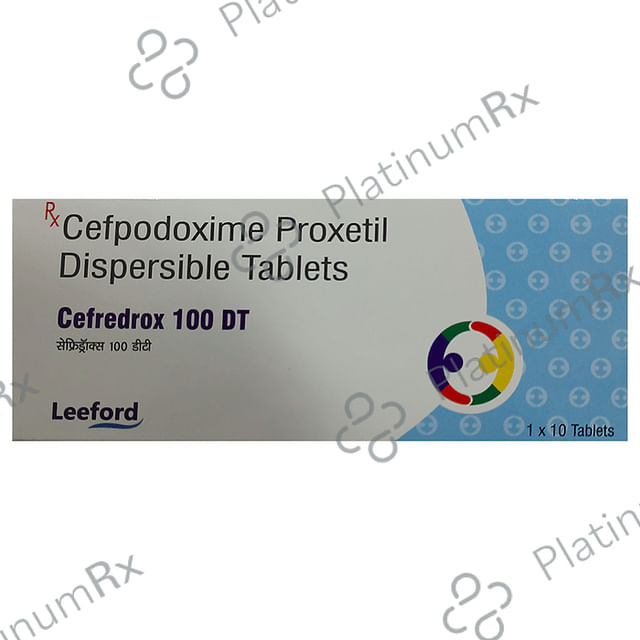 Cefredrox 100mg Tablet DT 10s