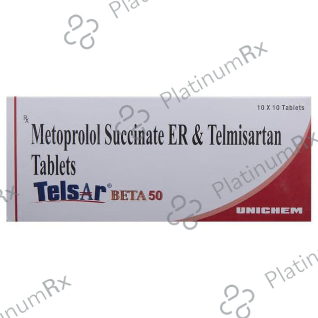 Telsar Beta 50/40mg Tablet ER 10s